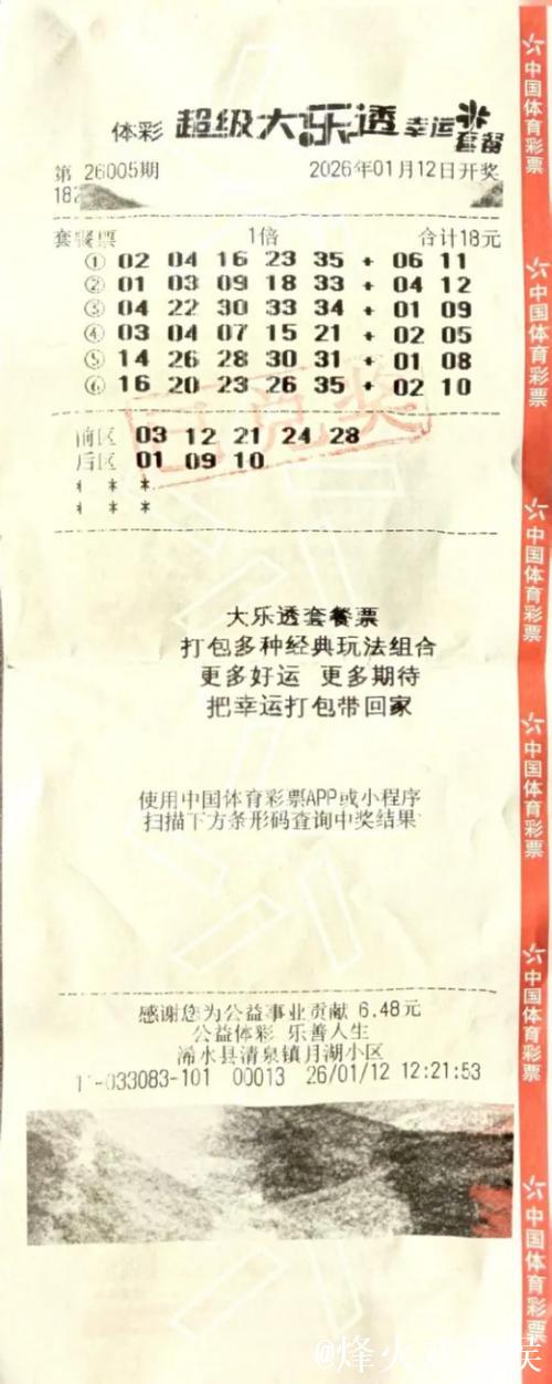 男子期期都买揽大乐透711万 几年前曾中过二等奖